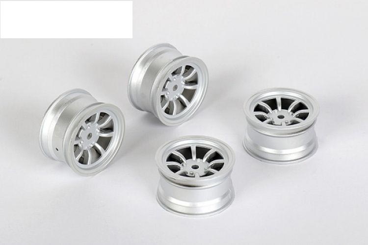 Carten RC NBA260 8-Speichen Felgen +1mm Offset Silber (4) Carten RC NBA260