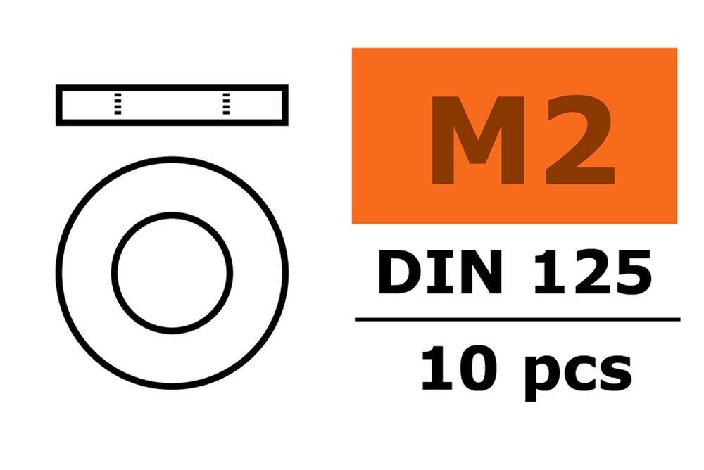 Promodels GF-0154-002 M2 Unterlegscheibe (10) Promodels GF-0154-002