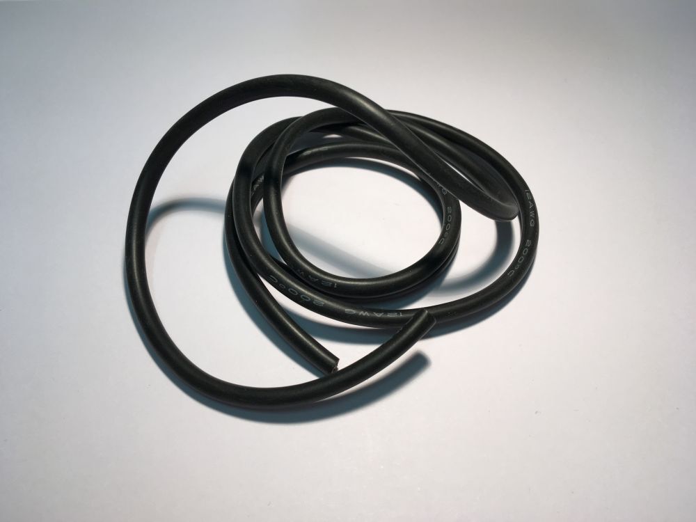 HobbyX HX533301 12awg Silikonkabel schwarz 1m HobbyX HX533301