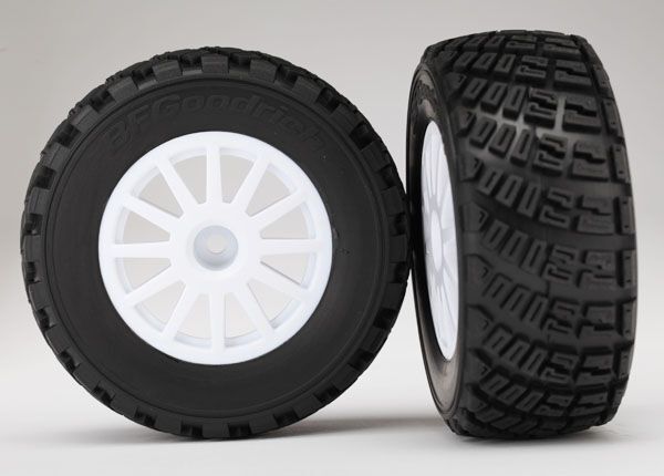 Traxxas 7473R Kompletträder 1/10 BFGoodrich Traxxas Rally weiss (2) Traxxas 7473R