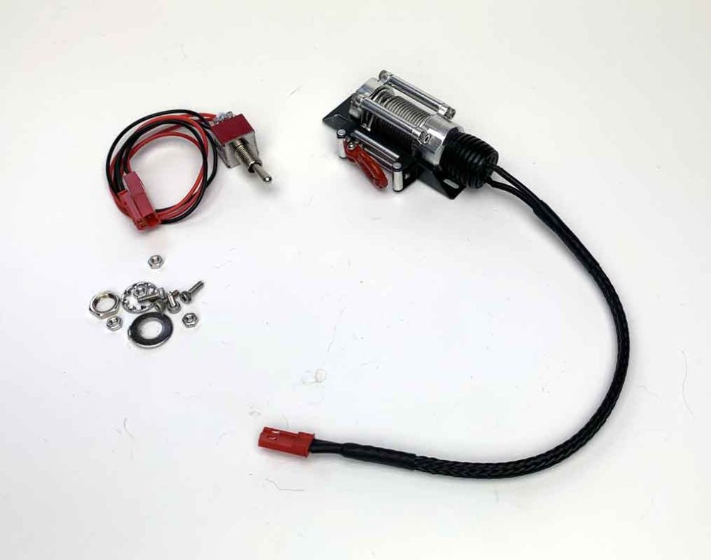 HobbyX HX313011 1:10 HD Stahlseil-Winde silber/schwarz HobbyX HX313011