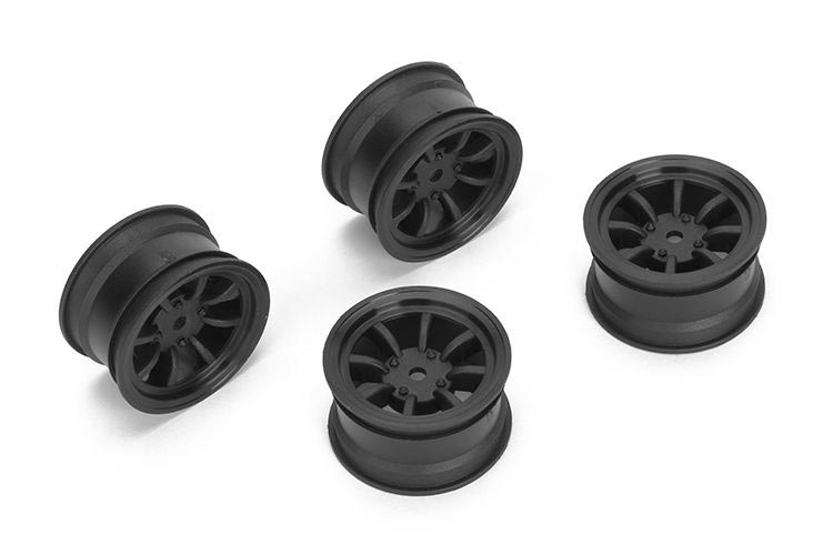 Carten RC NBA262 8-Speichen Felgen +1mm Offset Schwarz (4) Carten RC NBA262