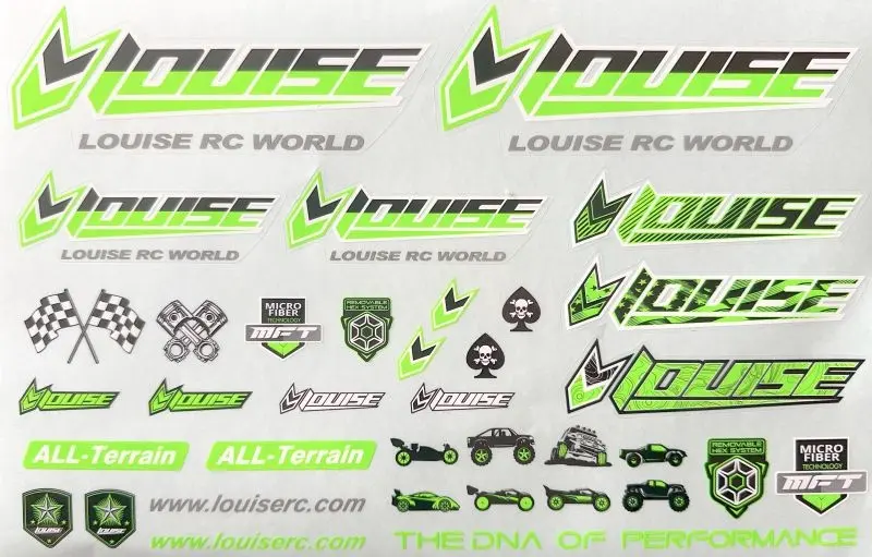 Louise RC LOUT3373G Louise RC Sticker Sheet grün Louise RC LOUT3373G