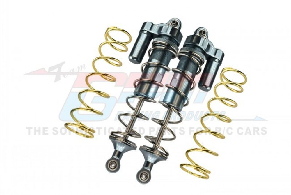 GPM MAKX177F-LGSS 1:5 Kraton Alu. Piggy Back-Dämpfer 177mm grau (2) GPM MAKX177F-LGSS