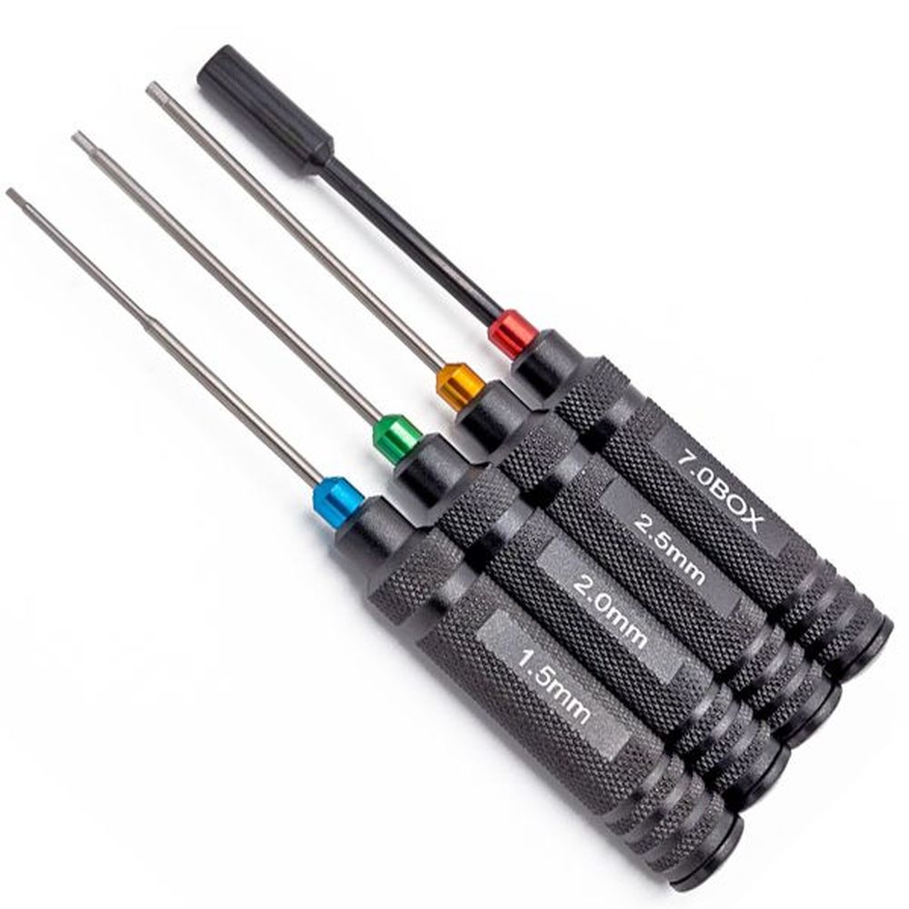 Hobbytech -502 Alu.-Werkzeug Set 1,5/2/2,5/7mm Hobbytech -502