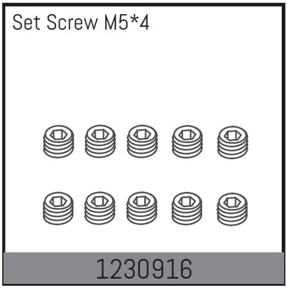 Absima 1230916 Madenschraube M5x4 Absima 1230916