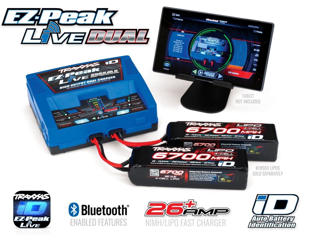 Traxxas 2973G DUAL EZ-Peak Live 200 Watt NiMH/Lipo Schnell-Lader Detail 2 Traxxas 2973G Detail 2