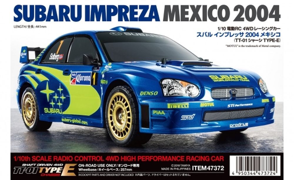 Tamiya 300047372 1:10 RC Subaru Impreza WRX 2004 TT-01E Bausatz Detail 1 Tamiya 300047372 Detail 1