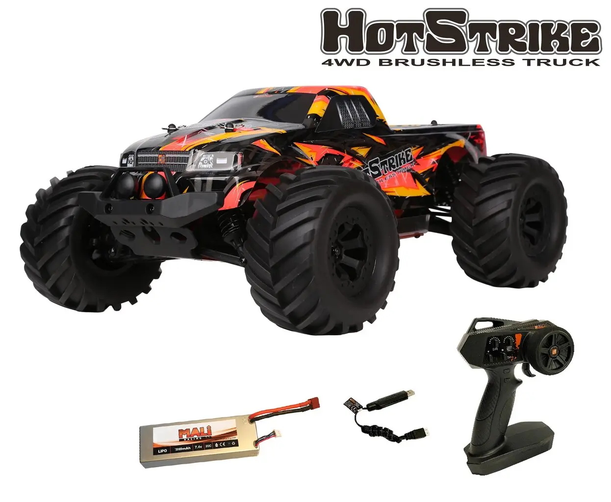 df Models 3198 DF Models HotStrike Truck 1:10 RTR Brushless BasicLine V2 Detail 2 df Models 3198 Detail 2