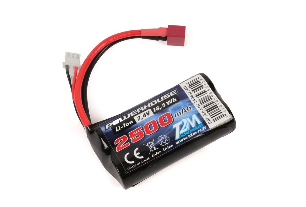 T2M T4965-34 Li-Ion Akku 2S/7,4V 2500mAh Deans T2M T4965-34
