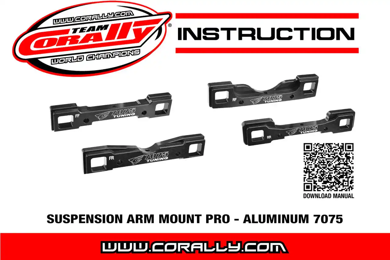 Corally C-00180-139 Suspension Arm Mount PRO FR-FR Aluminum 7075 (1) Detail 4 Corally C-00180-139 Detail 4