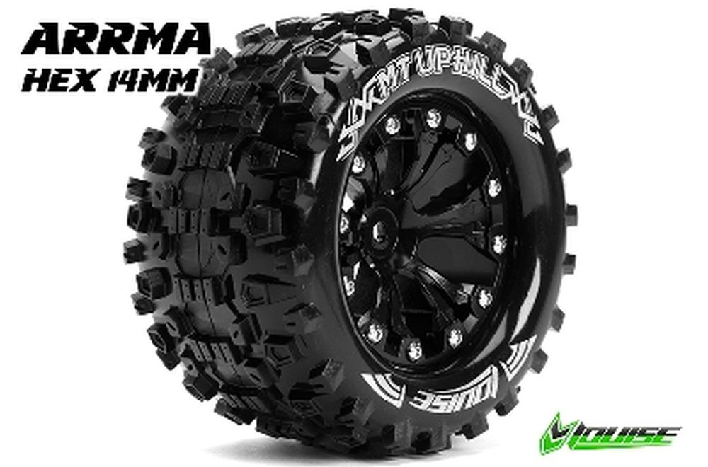 Louise RC LOUT3204BM MT-Uphill 2.8" 1:10 Monster-Räder 14mm schwarz (2) Louise RC LOUT3204BM