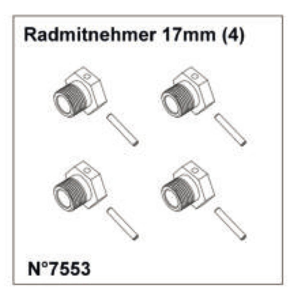 df Models 7553 Radmitnehmer 17mm (4) df Models 7553
