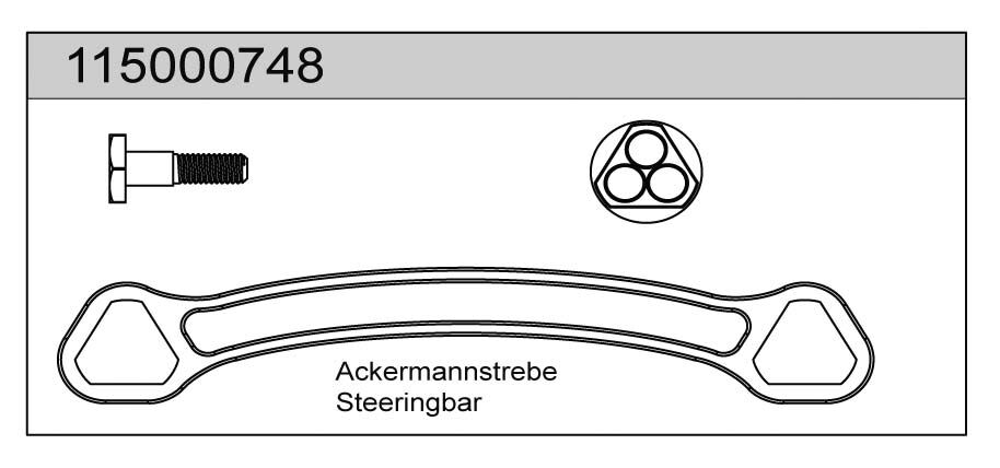 Ansmann Racing 115000748 Ackermannstrebe X8 - T08651 Ansmann Racing 115000748