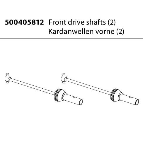 CARSON 500405812 1:8 Antriebswellen CVD (2) CARSON 500405812