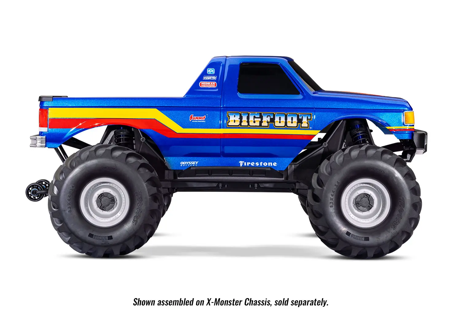 Traxxas 7691-BLUE Karosserie X-Maxx Monster Ford F150 BIGFOOT No8 Detail 2 Traxxas 7691-BLUE Detail 2