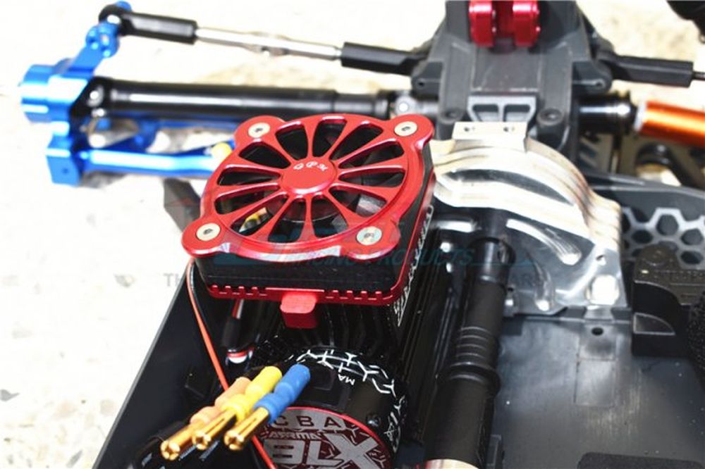 GPM MAKS018FANR Arrma 1:10 Kraton Motor-Kühler rot Detail 1 GPM MAKS018FANR Detail 1