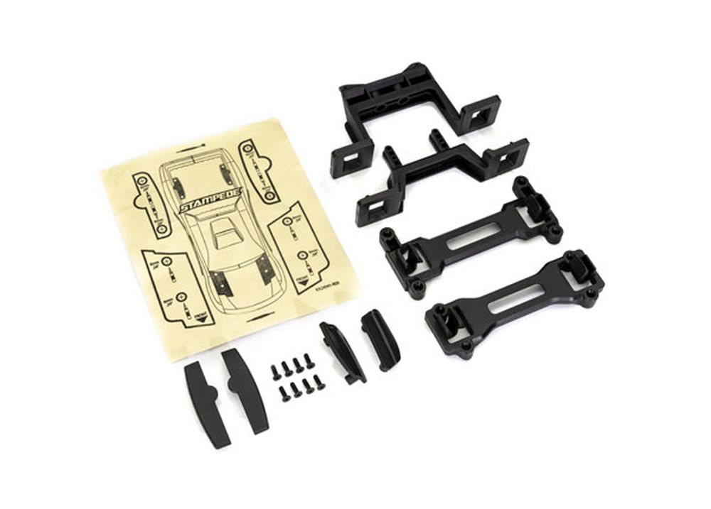 Traxxas 3619R Karosserie-Clipless-Conversion-Kit Stampede Traxxas 3619R
