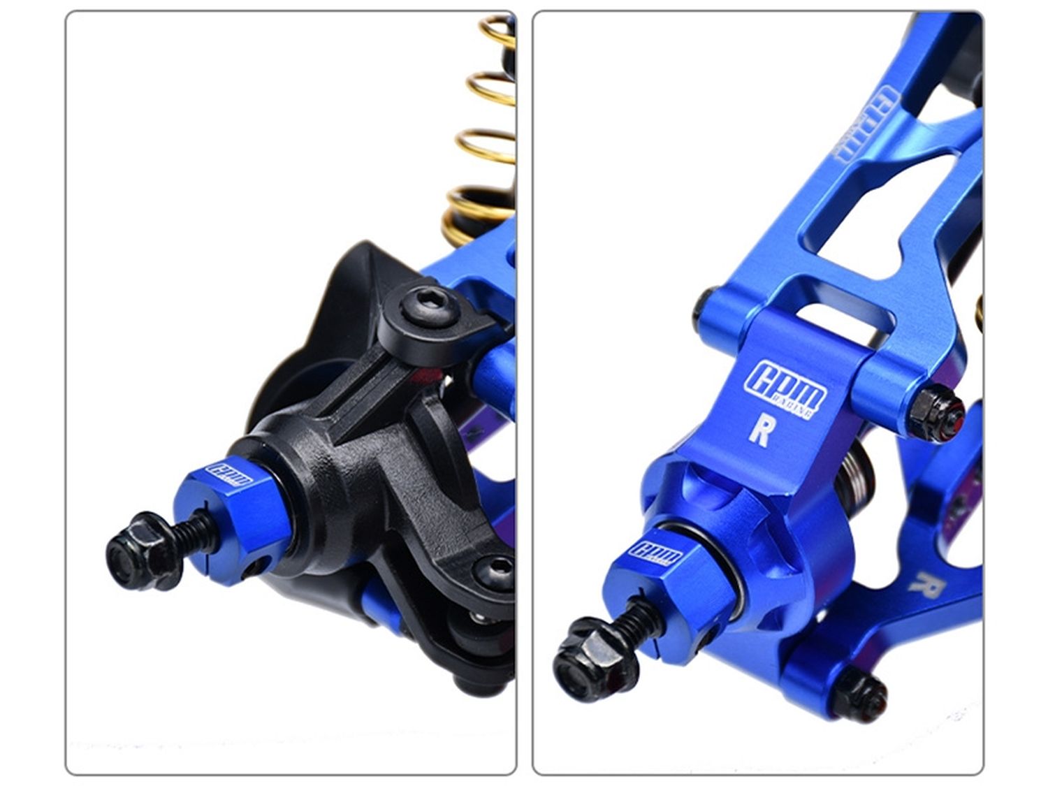 GPM TXMM010B Mini-Maxx 7075 Radmitnehmer blau (4) Detail 1 GPM TXMM010B Detail 1