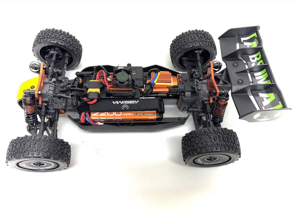 Absima 12121 Absima Neon Furry 1:12 4WD Brushless Buggy RTR grün Detail 2 Absima 12121 Detail 2