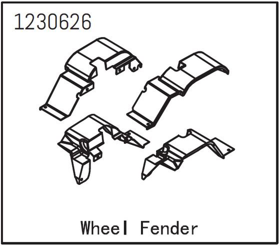 Absima 1230626 Fender Set Absima 1230626
