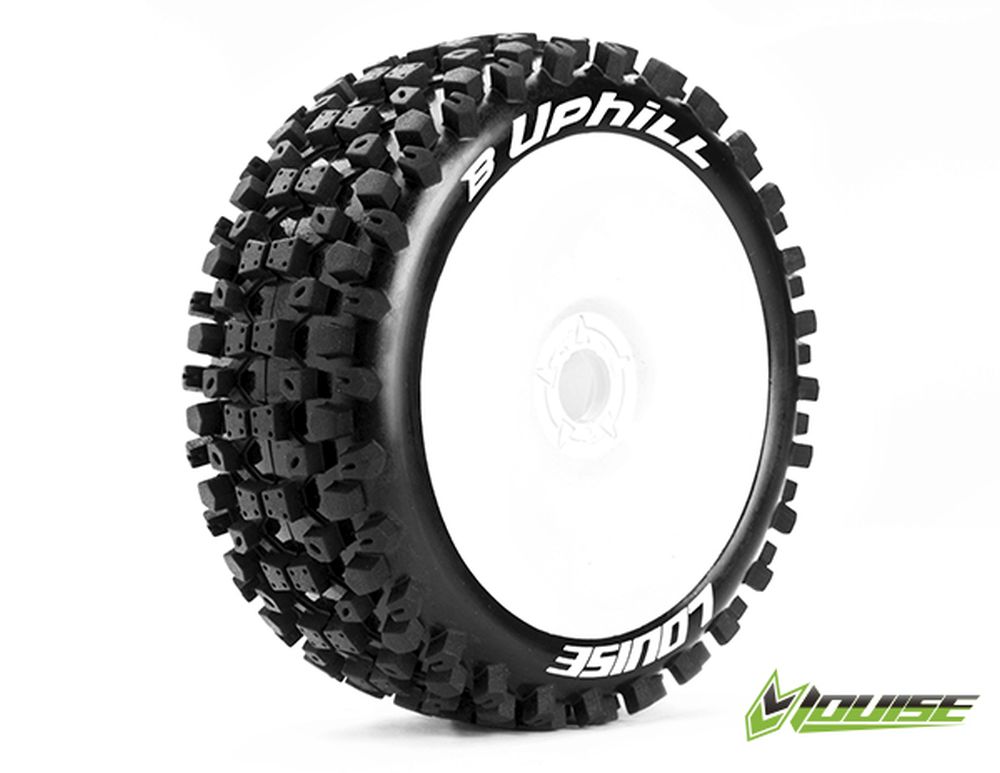 Louise RC LOUT3271SW 1:8 Buggy Komplettrad B-Uphill soft weiss Disc (2) Louise RC LOUT3271SW