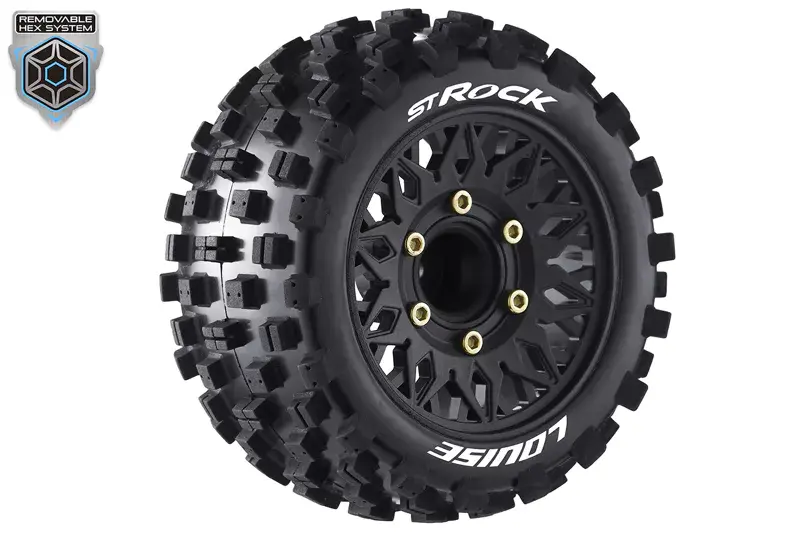 Louise RC LOUT3273SX ST-ROCK 1:10 soft 2.8 Felge schwarz (2) Louise RC LOUT3273SX