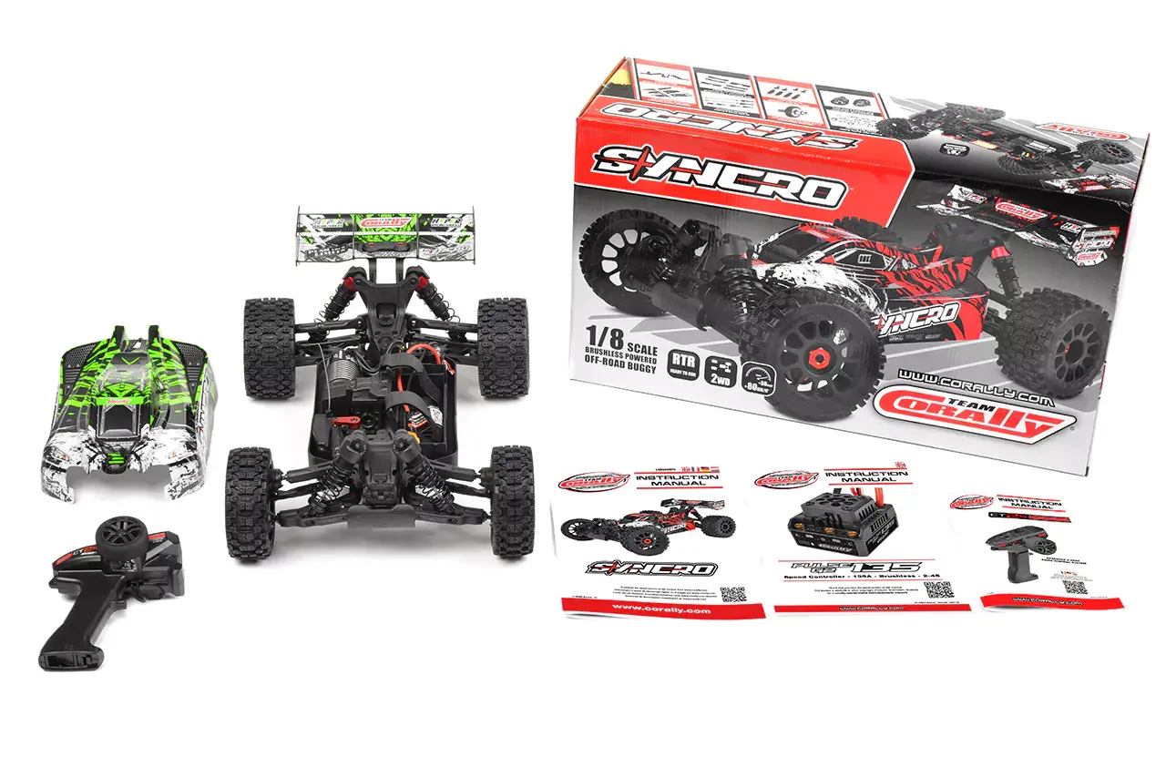 Corally C-00289-G Team Corally SYNCRO 1:8 2WD Brushless Buggy Grün RTR Detail 1 Corally C-00289-G Detail 1