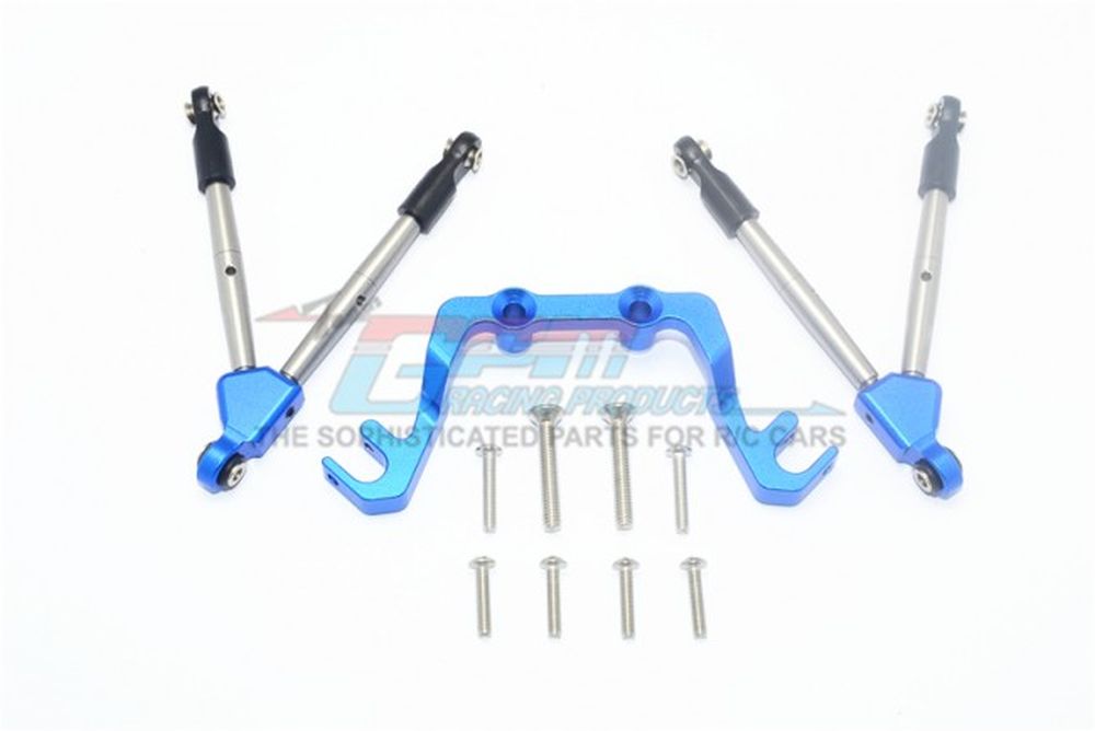 GPM SLA049LCGB Slash 4x4 LCG Vordere Spurstangen mit Stabilisator blau GPM SLA049LCGB