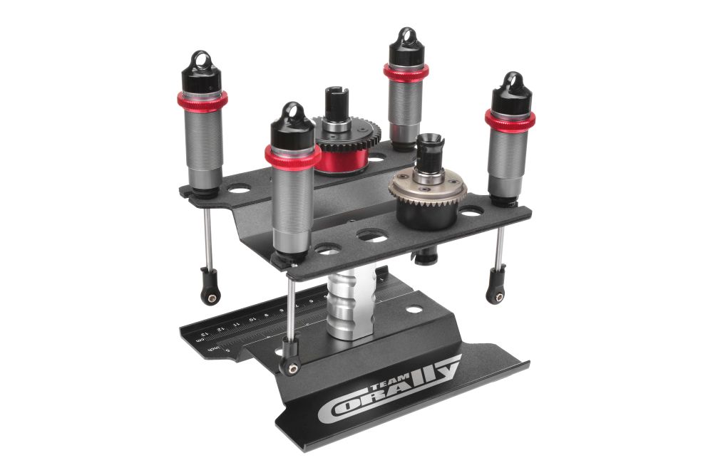 Corally C-16320 Alu. Car-Stand drehbar schwarz Detail 2 Corally C-16320 Detail 2