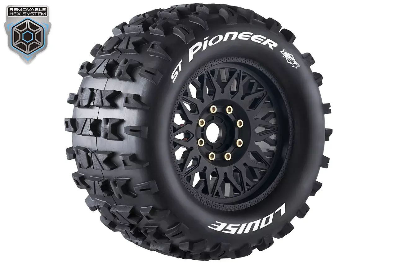 Louise RC LOUT3325X ST-PIONEER MFT 1/8 Sport 3.8" Komplettrad schwarz (2) Louise RC LOUT3325X