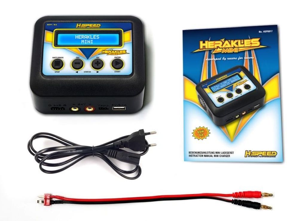 H Speed HSP0017 Herakles MINI AC Ladegerät 60W Detail 1 H Speed HSP0017 Detail 1