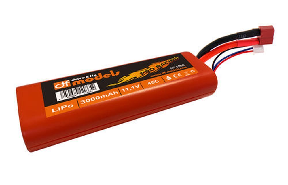 df Models 1865 Car-LiPo 11,1V/3000/45C Deans df Models 1865