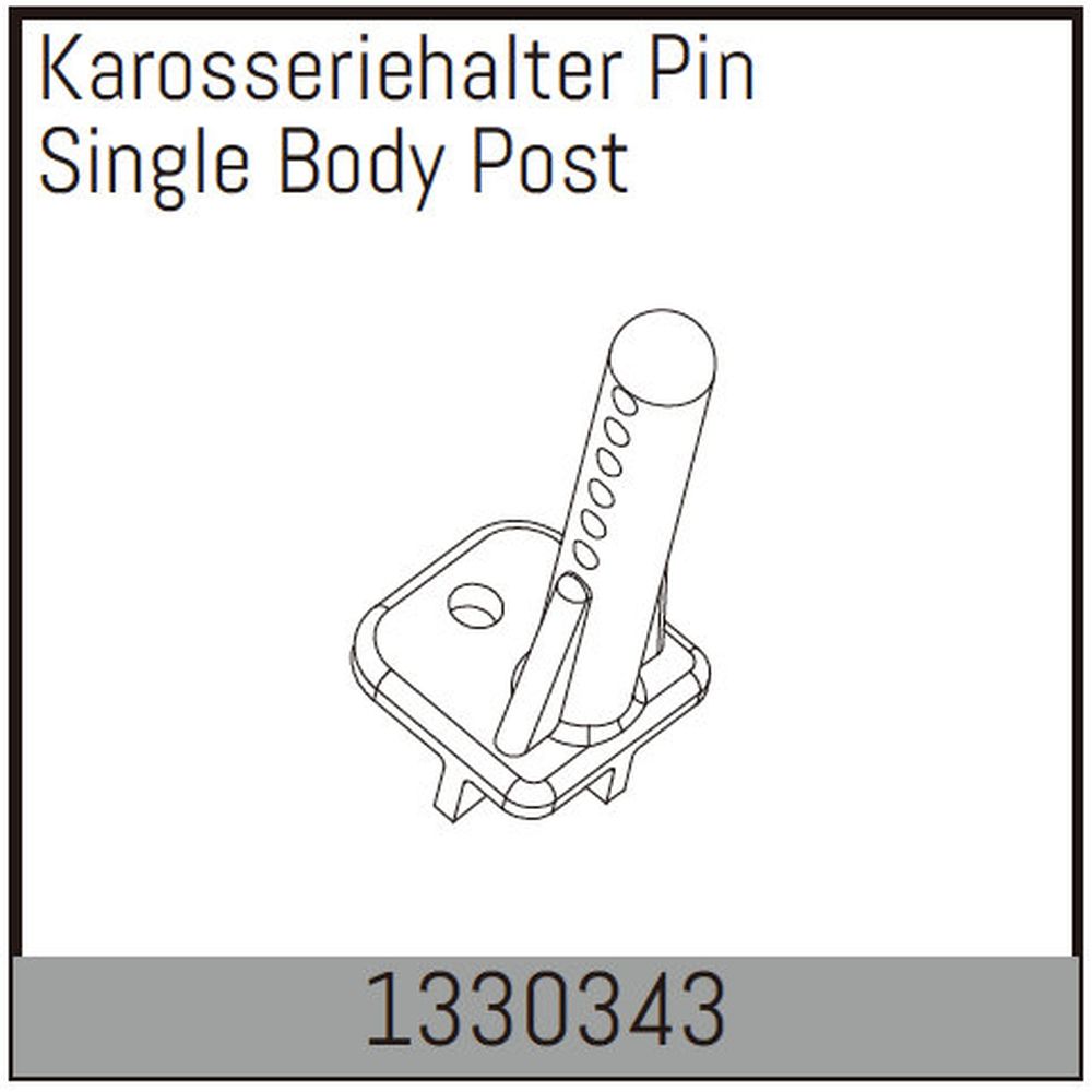 Absima 1330343 Karosseriehalter Pin Absima 1330343
