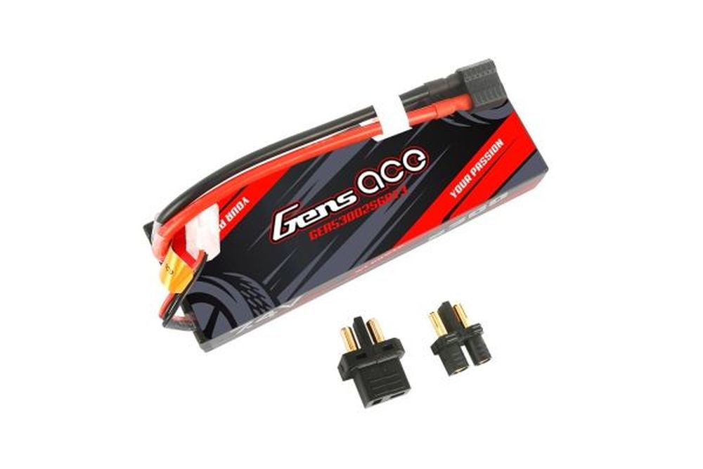 Gens ace GE3-5300-2D-60-T03 Basher LiPo 7.4V/5300/60C Deans+EC3 Gens ace GE3-5300-2D-60-T03