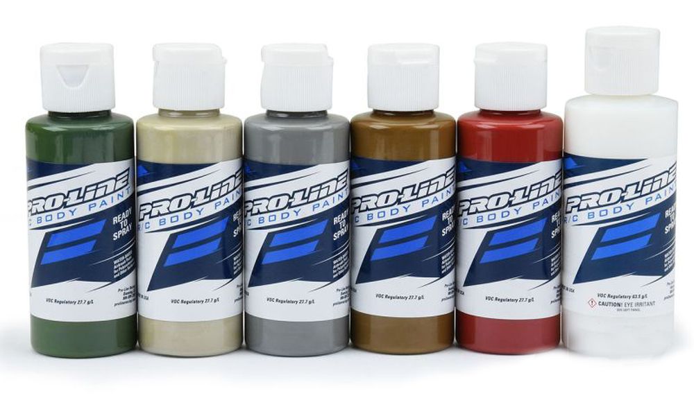 Proline 6323-04 RC-Paint Militär Airbrush Farben Set 6x60ml Proline 6323-04
