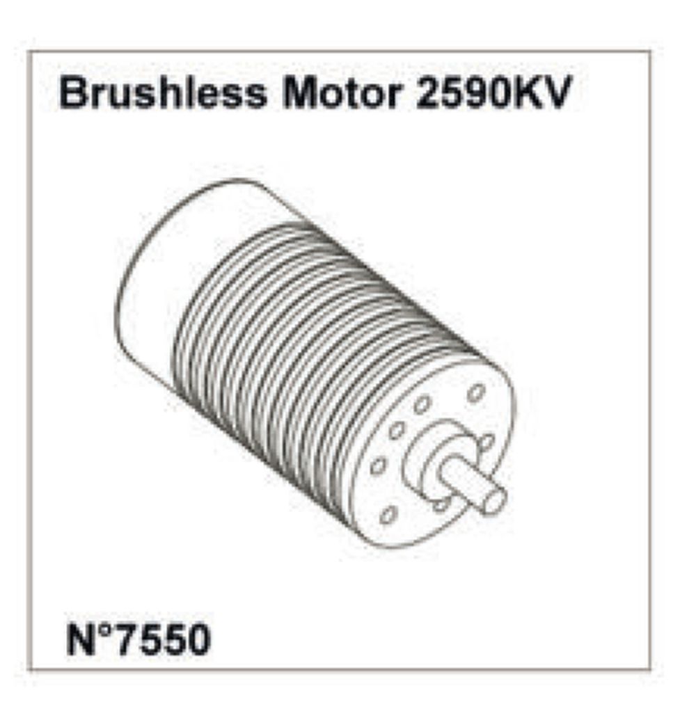 df Models 7550 Brushless Motor 2590KV df Models 7550