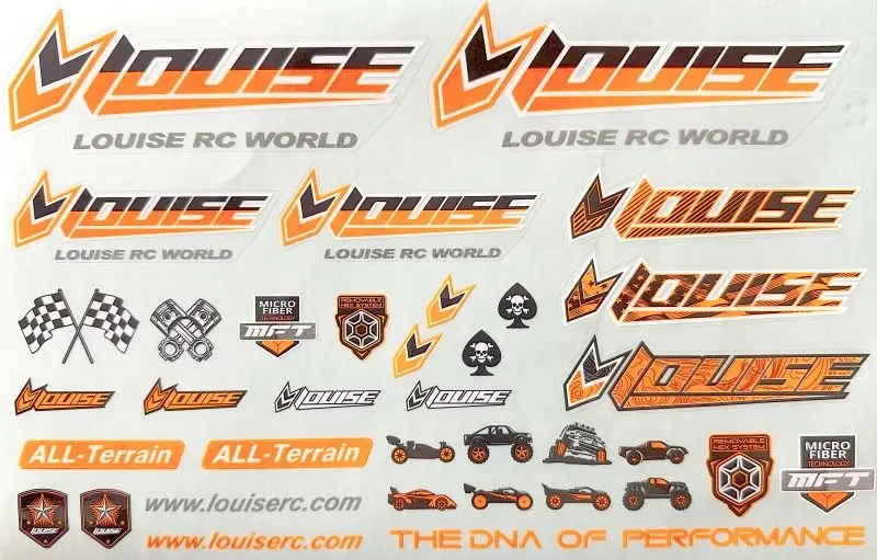 Louise RC LOUT3373O Louise RC Sticker Sheet orange Louise RC LOUT3373O