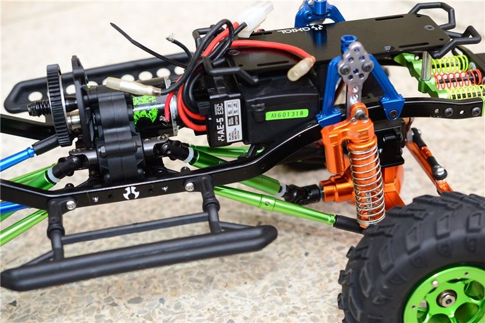 GPM SCXH87ORBEB SCX10 Chassis-Liftkit 77-87mm orange Detail 3 GPM SCXH87ORBEB Detail 3