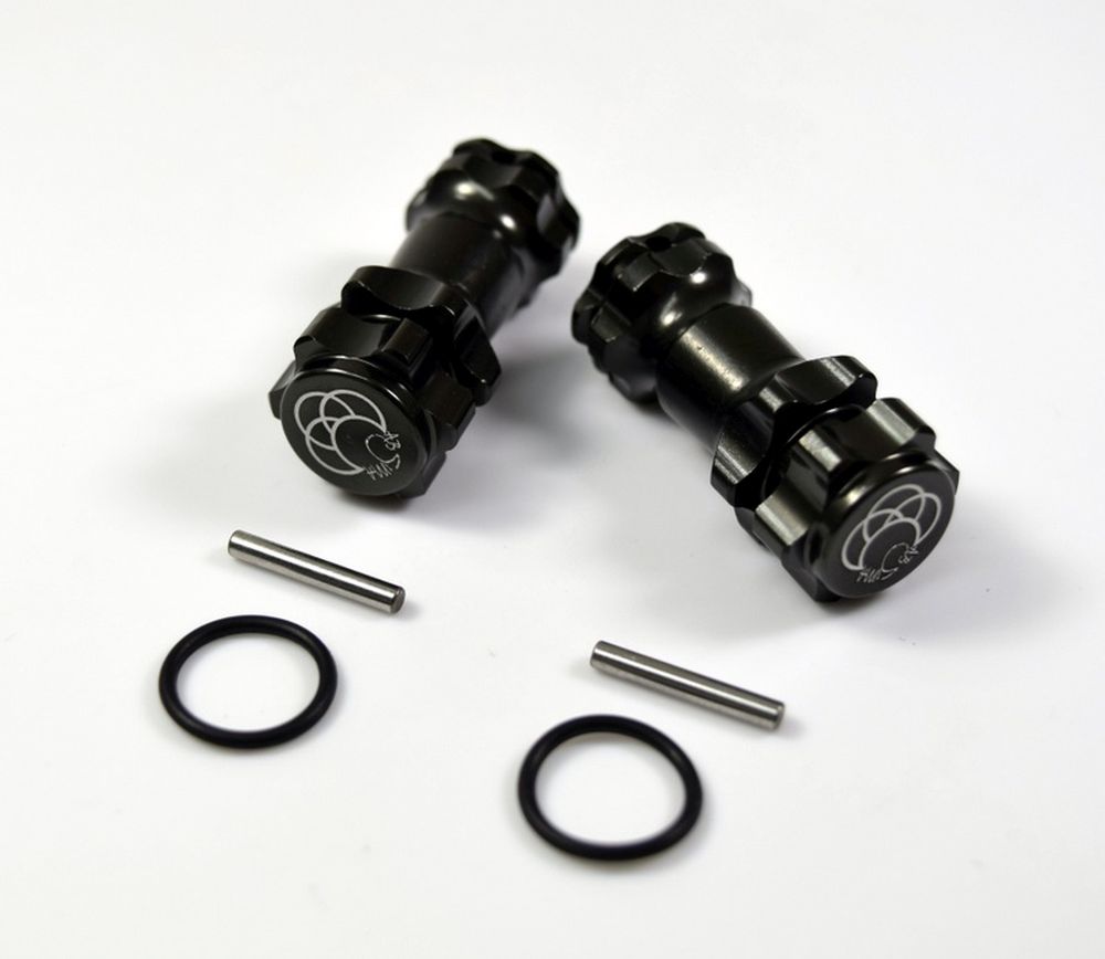 Absima 2560022 1:8 17mm Aluminium Spurverbreiterung gunmetal (2) Absima 2560022