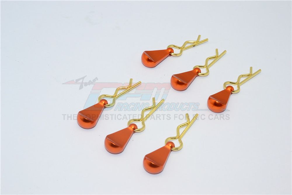 GPM BCM002MOR Karosserie-Clips+Halter mittel orange (6) GPM BCM002MOR