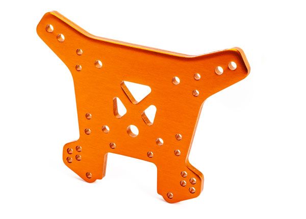 Traxxas 9538T Dämpferbrücke hinten 6061-T6 Alu orange eloxiert Traxxas 9538T