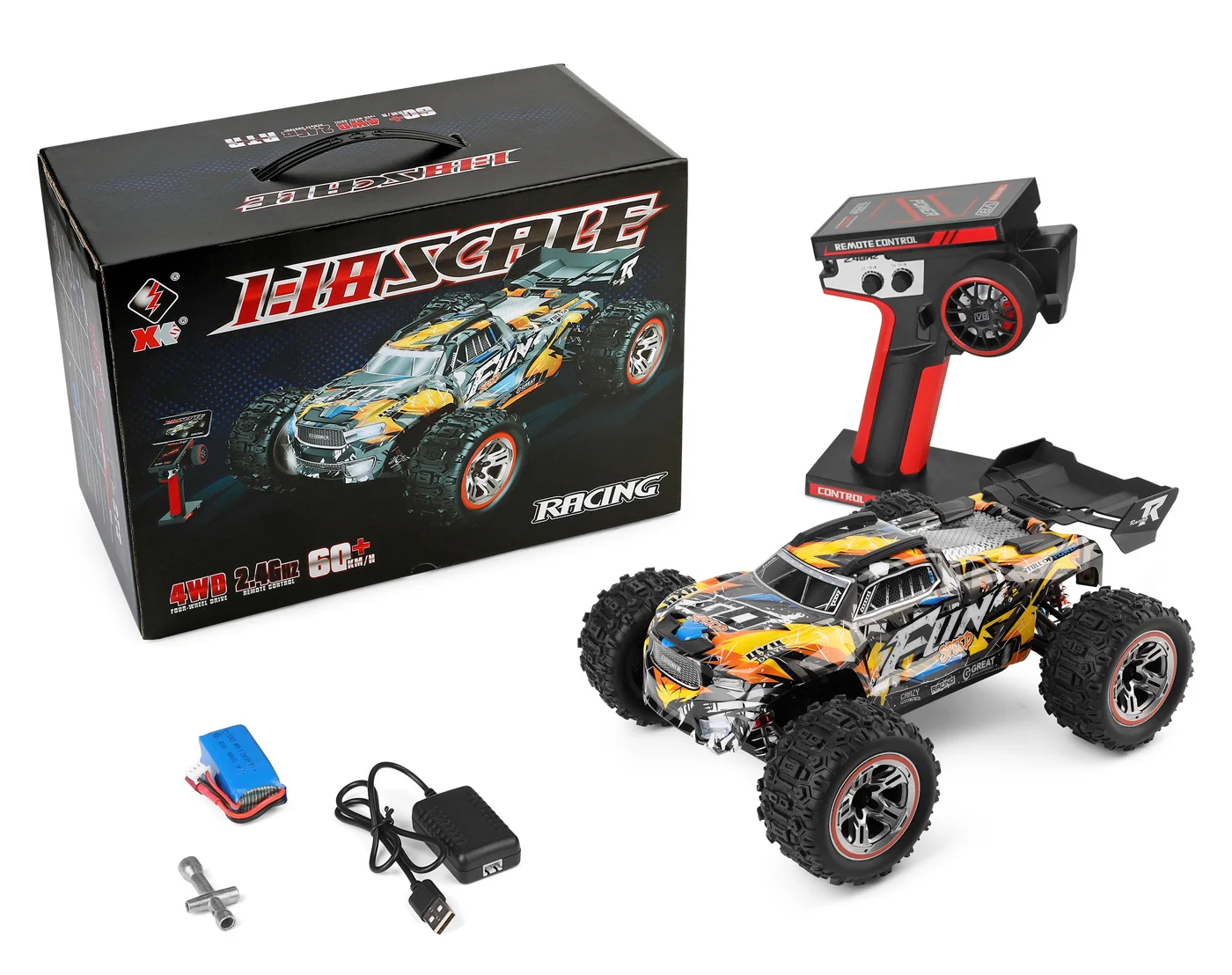 WL WL184008B WL 184008B 4WD Brushless Monster Truck 1/18 RTR Detail 7 WL WL184008B Detail 7