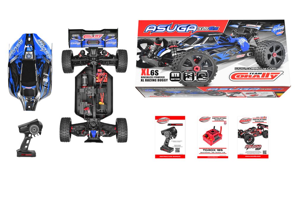 Corally C-00288-B 1:8 ASUGA XLR 6S Buggy blau RTR Detail 10 Corally C-00288-B Detail 10