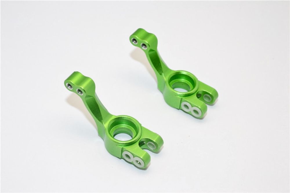 GPM CRA022G Rustler 2WD Alu.-Radträger hinten grün (2) GPM CRA022G