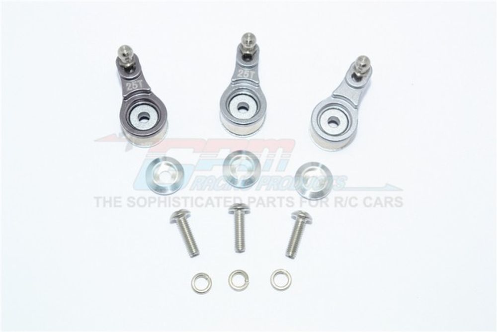 GPM TRX4025T-S-3GS TRX-4 Alu.-Schaltservoarme grau (3) GPM TRX4025T-S-3GS