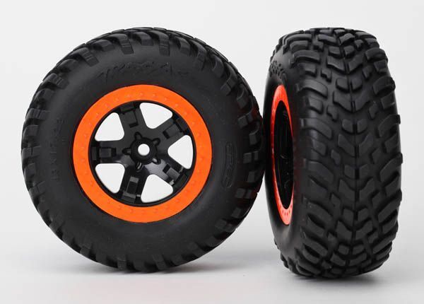 Traxxas 5863 2,2/3,0'' SC Komplettrad SCT schwarz/orange (2) Traxxas 5863
