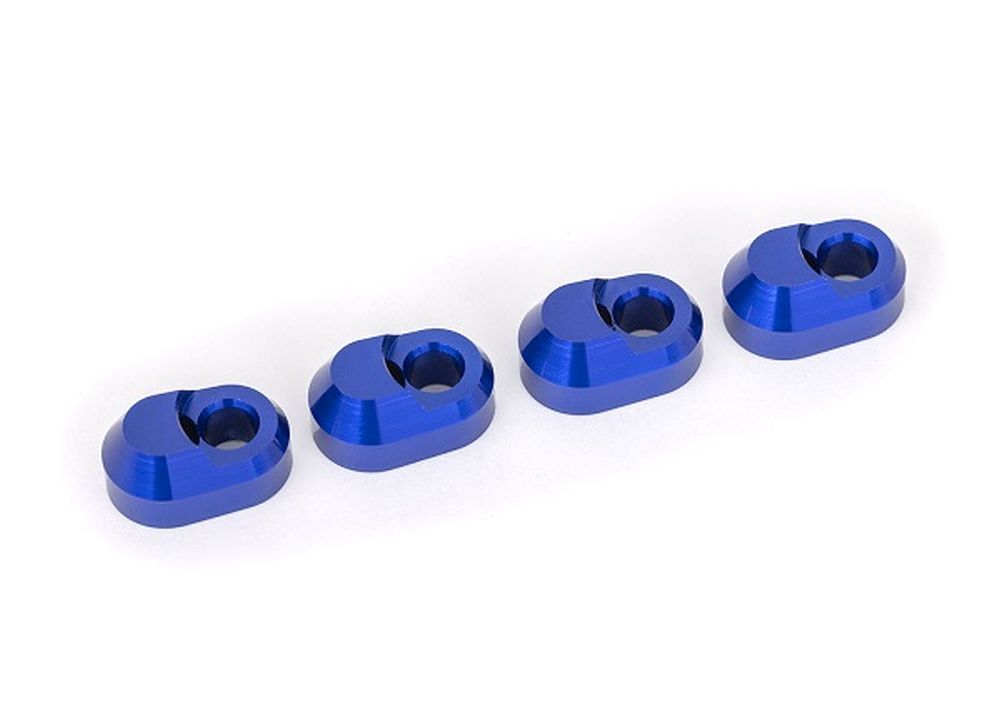 Traxxas 7743-BLUE Querlenkerstifte-Halter (4) Alu blau Traxxas 7743-BLUE
