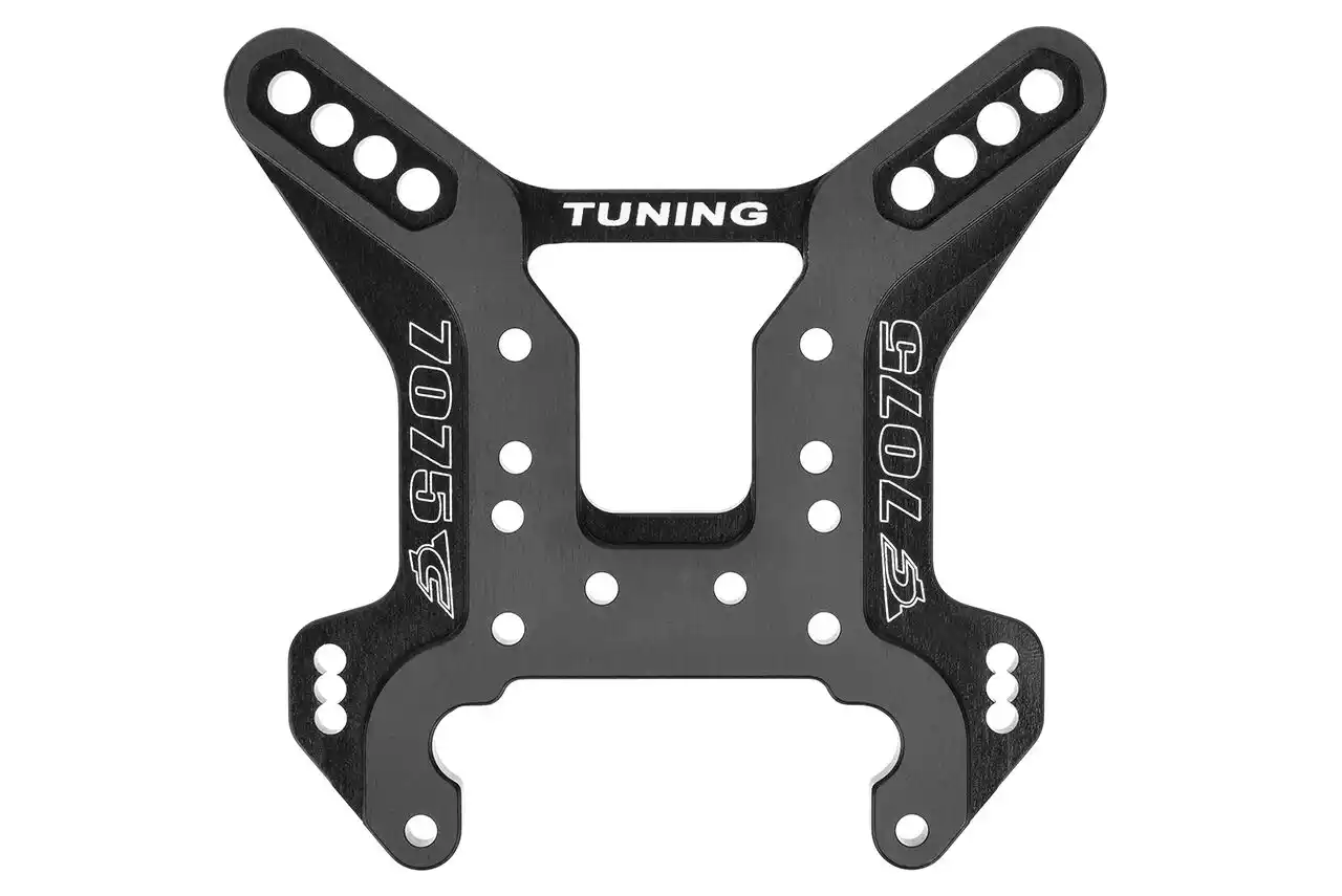 Corally C-00180-423 Dämpferbrücke hinten Alu T6 5mm hart schwarz Detail 1 Corally C-00180-423 Detail 1