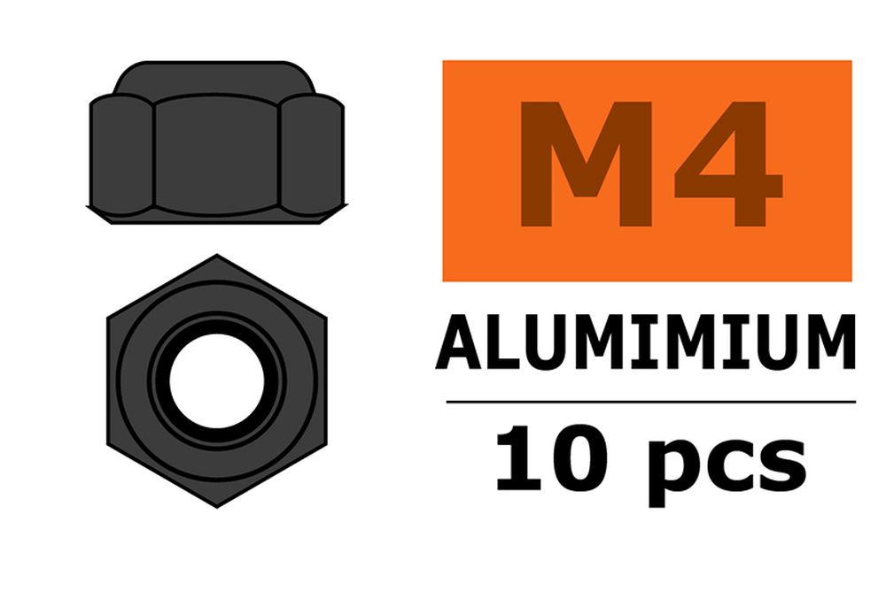 Promodels GF-0400-043 M4 Alu-Mutter selbstsichernd Gun Metal (10) Promodels GF-0400-043